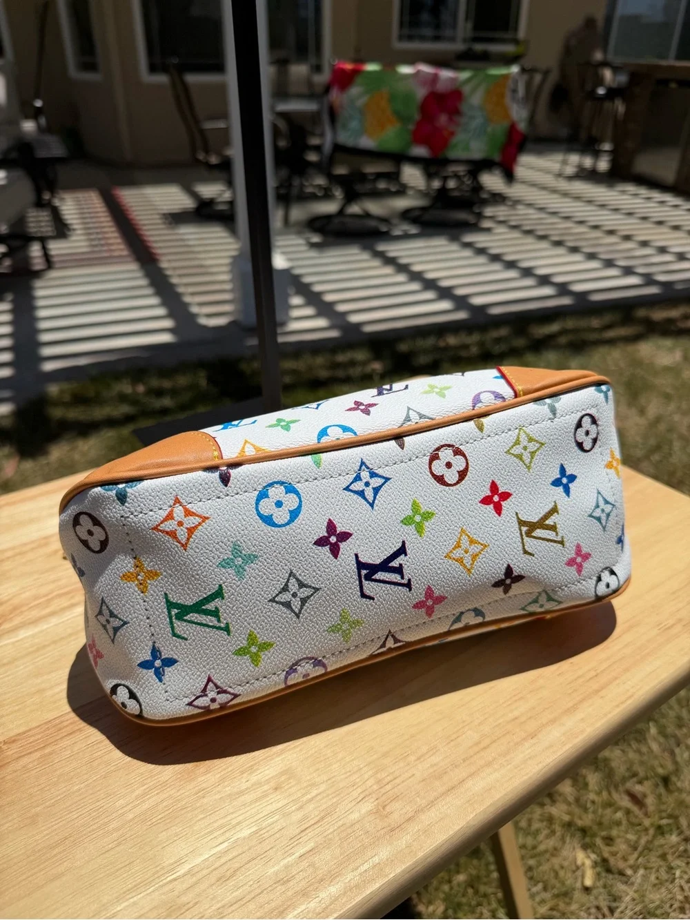 NEW LV Print Boulogne PM Multicolor Rainbow Monogram Empreinte Shoulder Bag - Picture 6 of 9